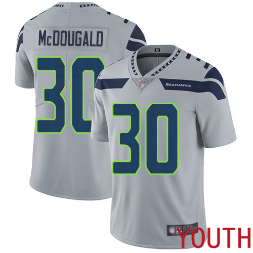 Seattle Seahawks Limited Grey Youth Bradley McDougald Alternate Jersey NFL Football #30 Vapor Untouchable->youth nfl jersey->Youth Jersey